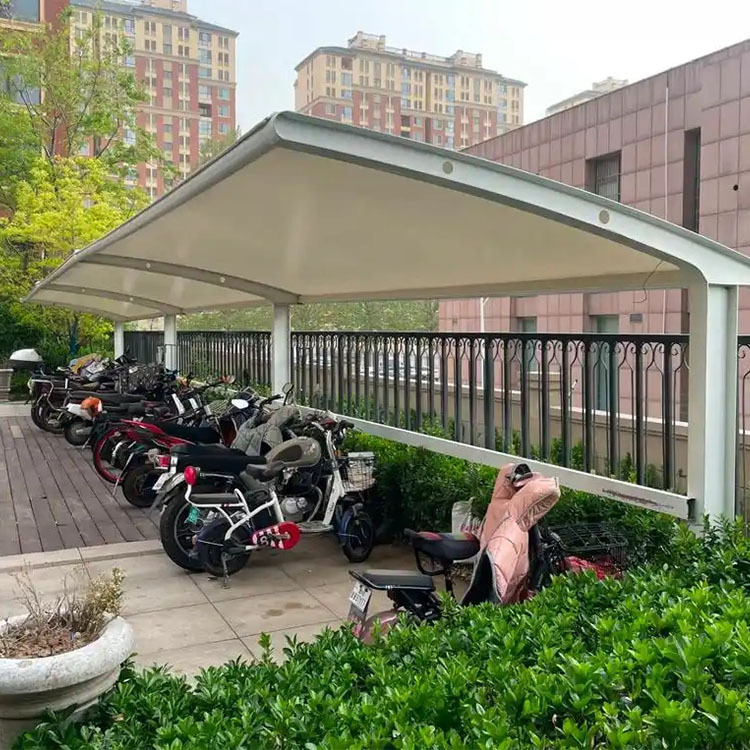 裕民县膜结构电动车棚